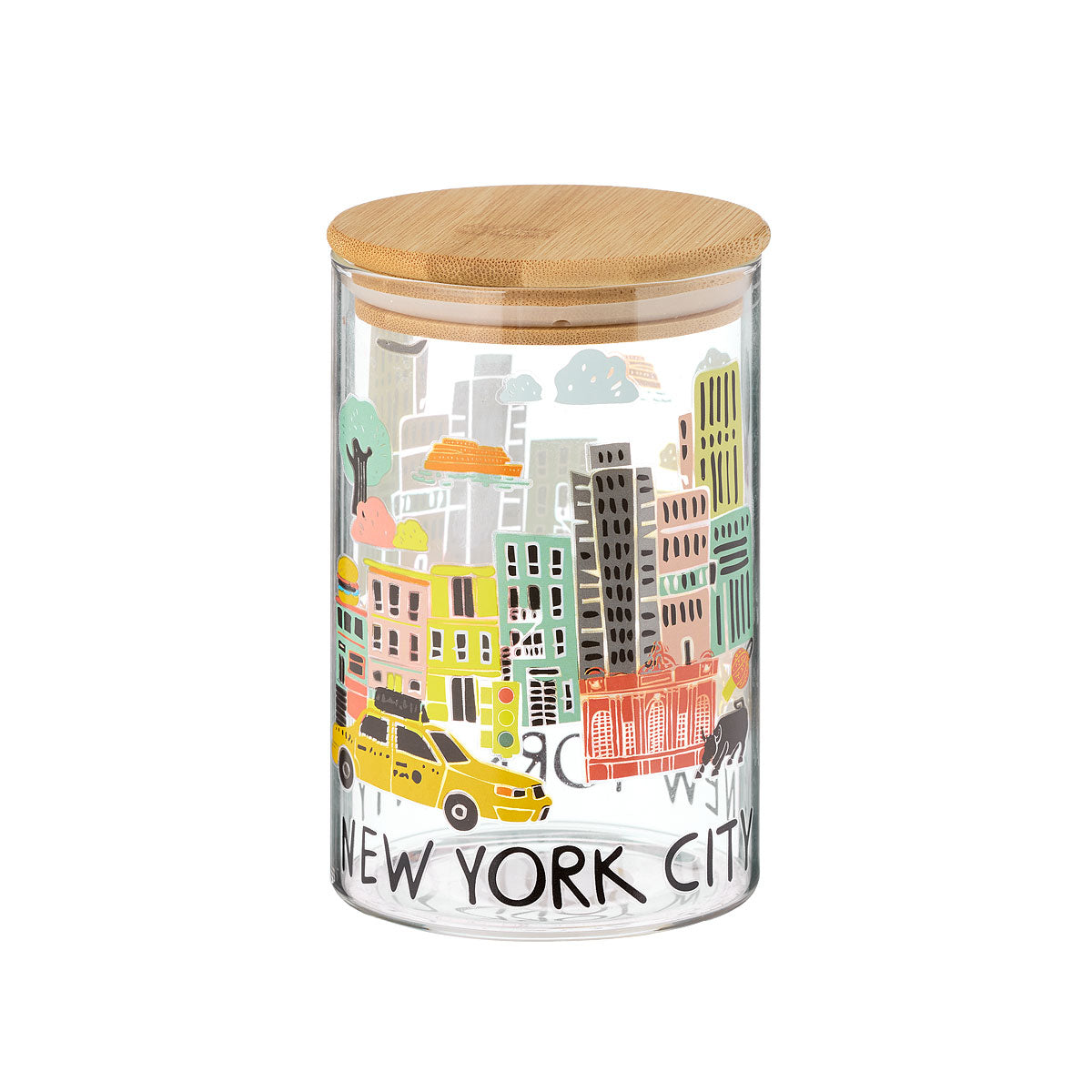 World Cities Glass Canister Assorted