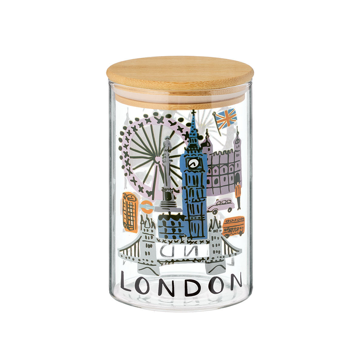 World Cities Glass Canister Assorted