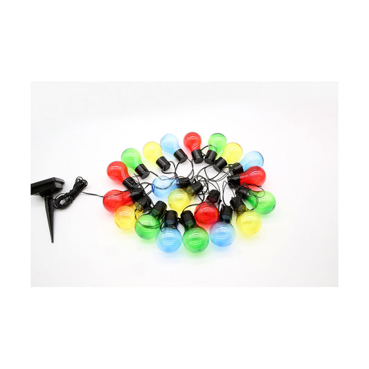 Solar Festoon Light Multicolour 20pk