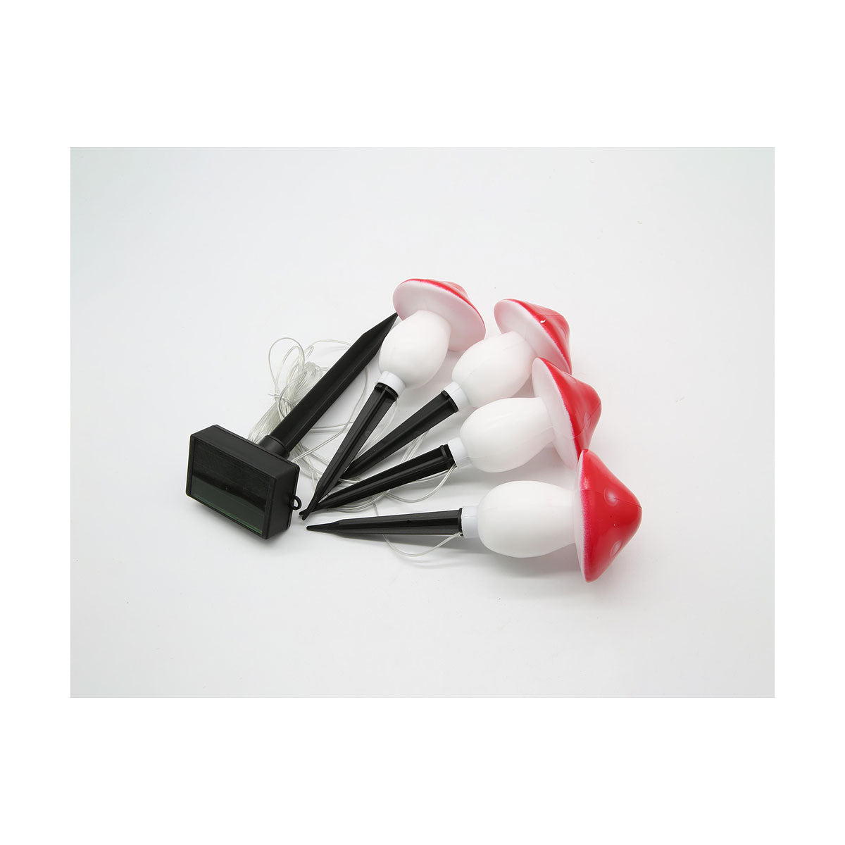 Solar Mushroom Stake Light Chain 4pk