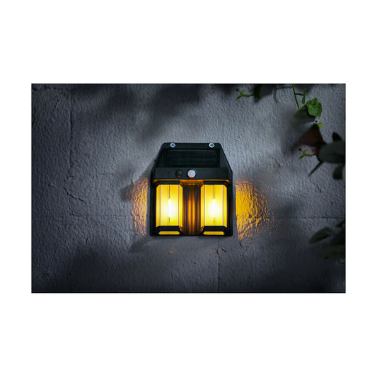 PIR Twin Bulb Solar Security Light