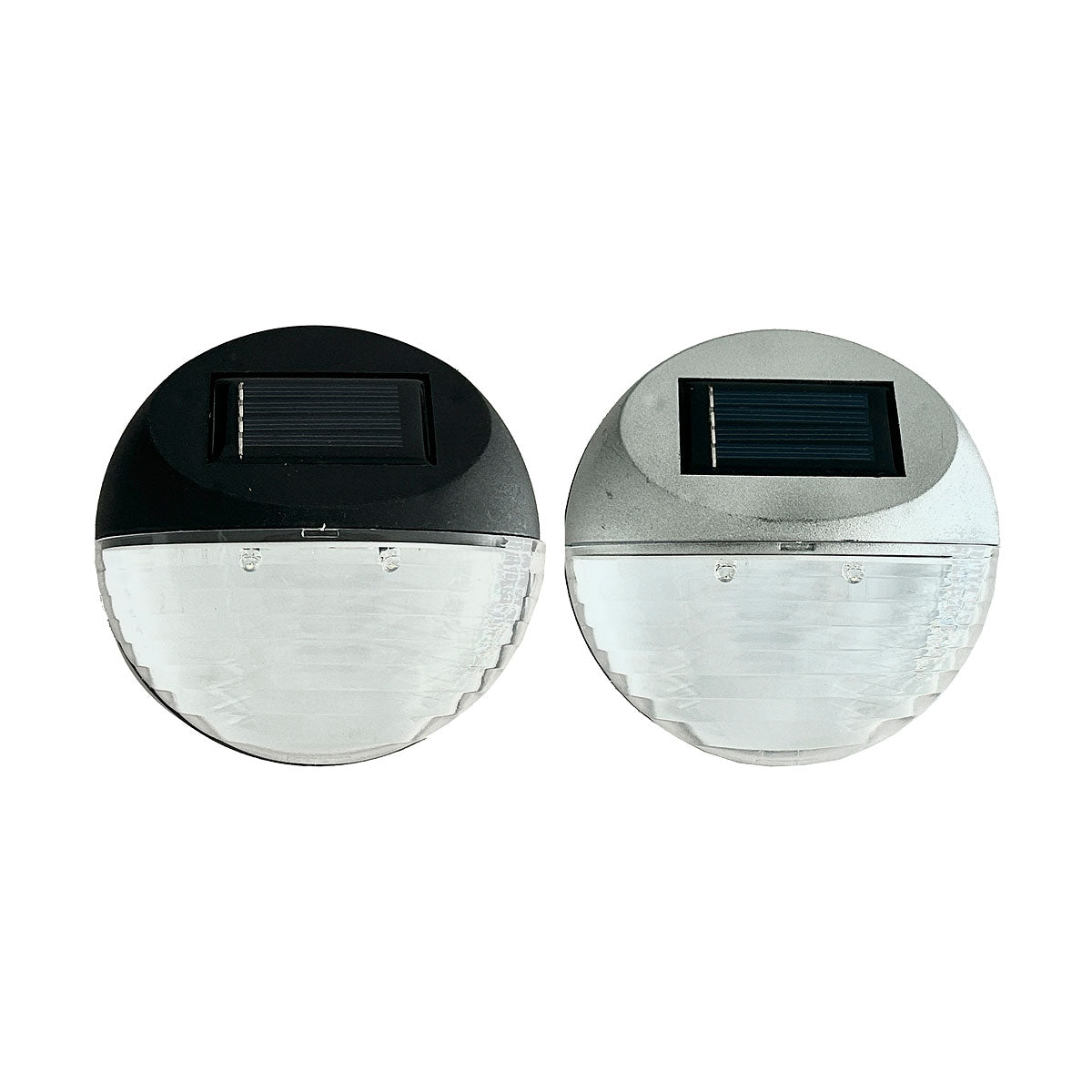 Solar Fence Light Silver/Black