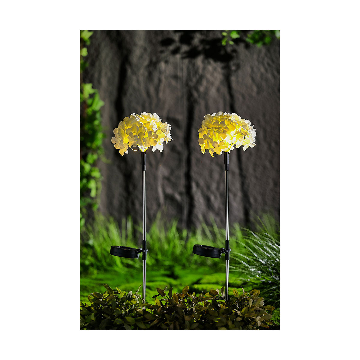 Solar Hydrangea Flower Stake