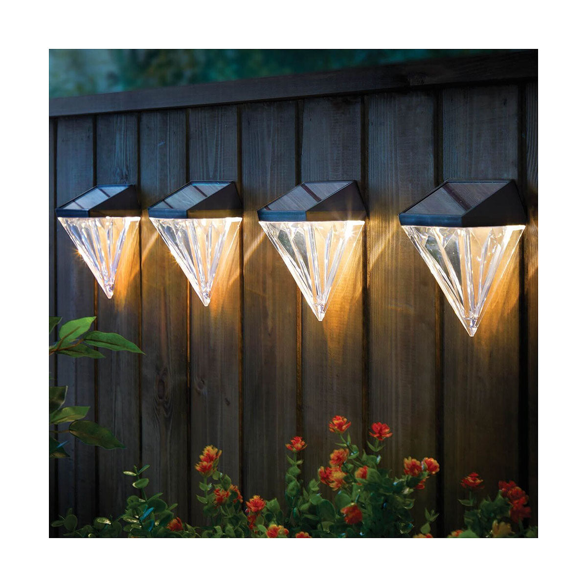 Solar Wall/Fence/Railng Diamond Lights
