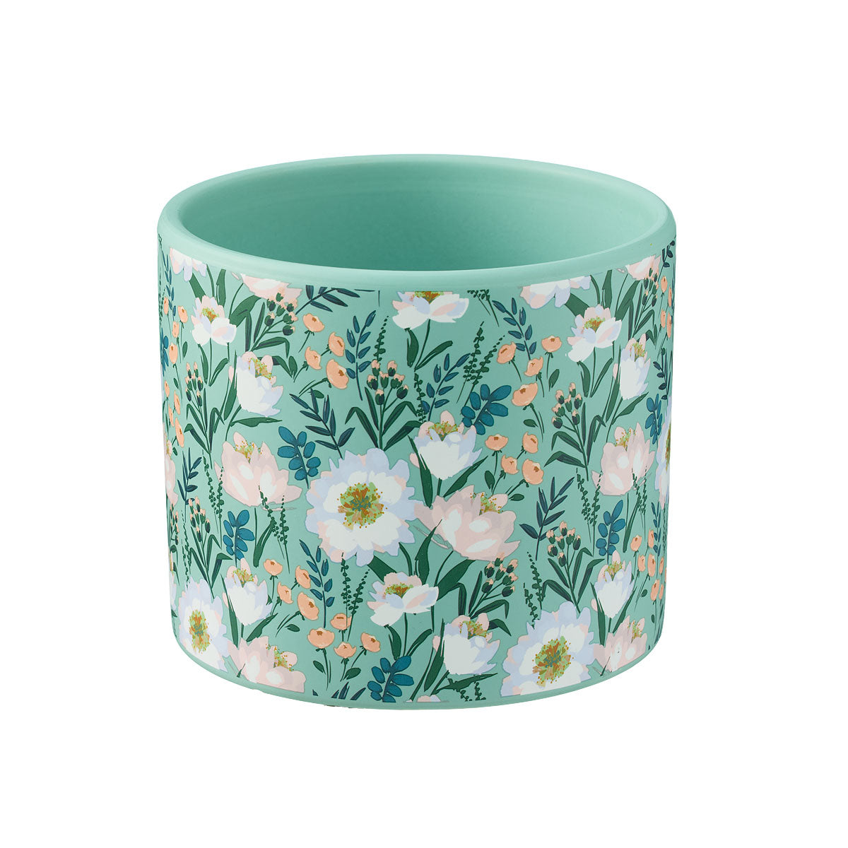Flower Design Pot D14xH12cm