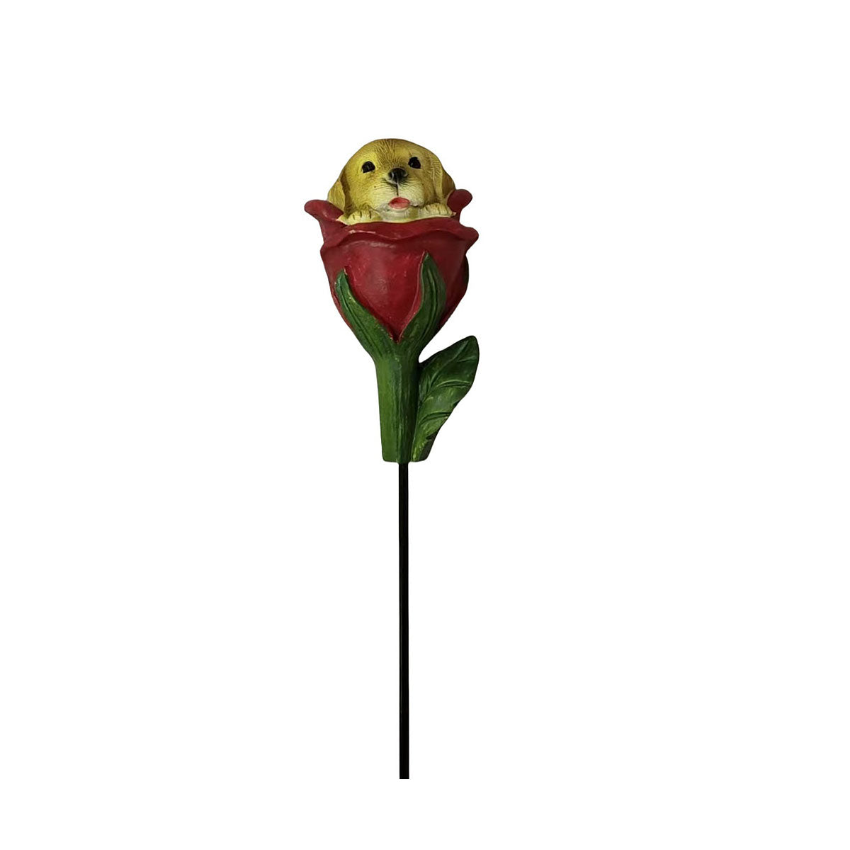 Garden Stake Animal In Flower Assorted