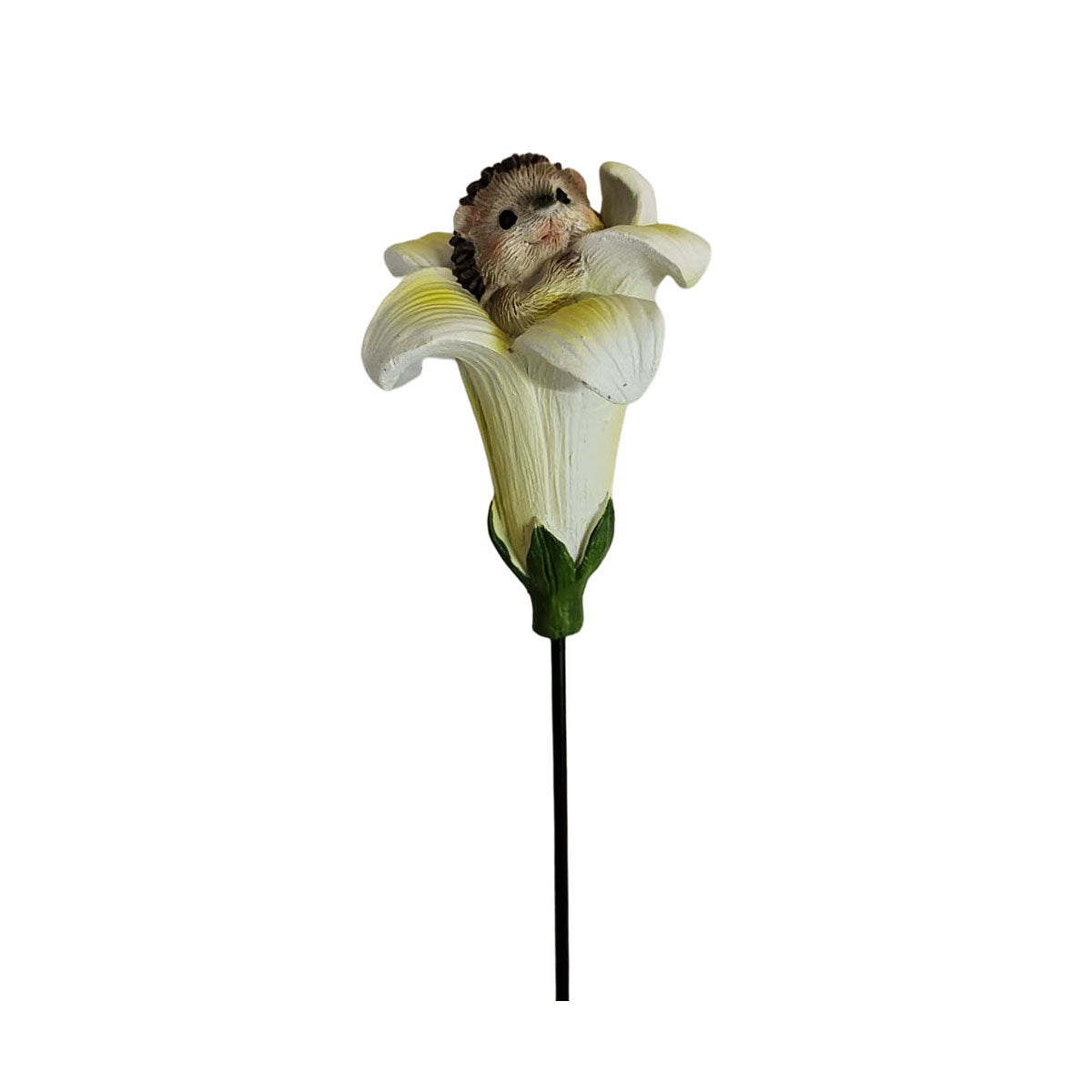 Garden Stake Animal In Flower Assorted