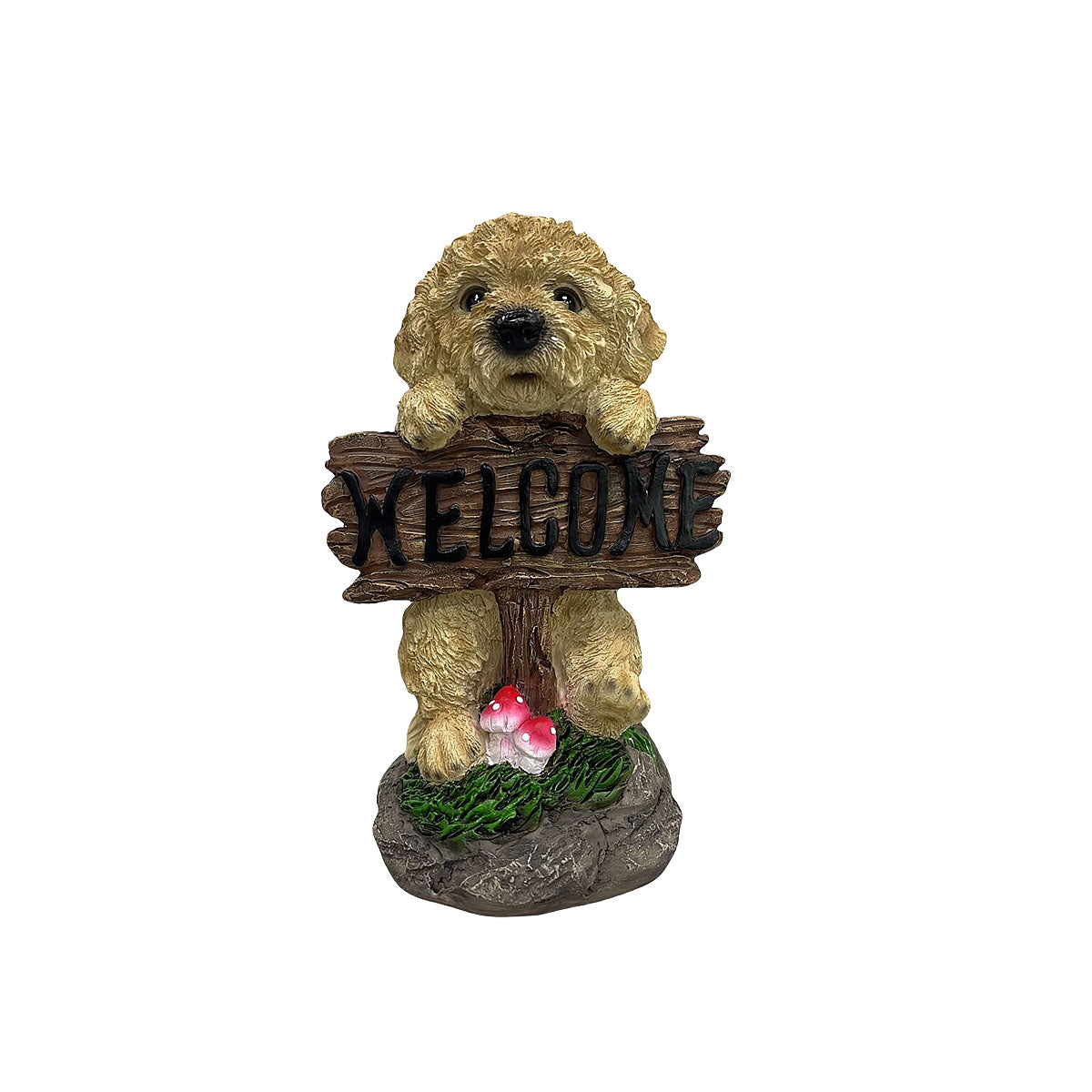 Dog And Cat With Welcome Pot