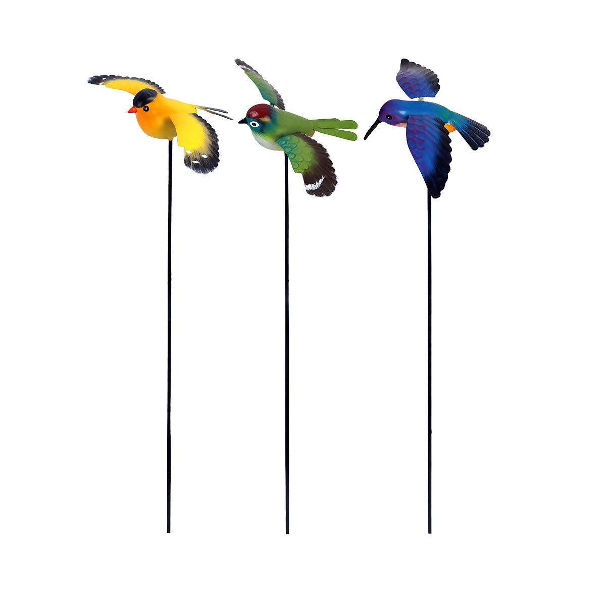 Metal Bird Stake Assorted