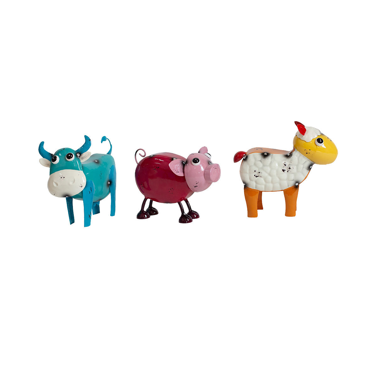 Metal Farm Animal Figurine Assorted