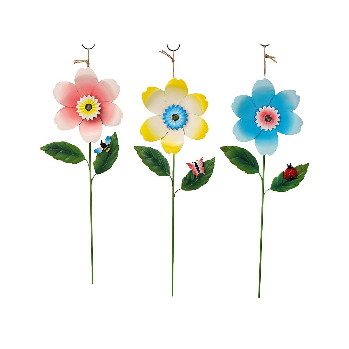 Flower Garden Stake Metal
