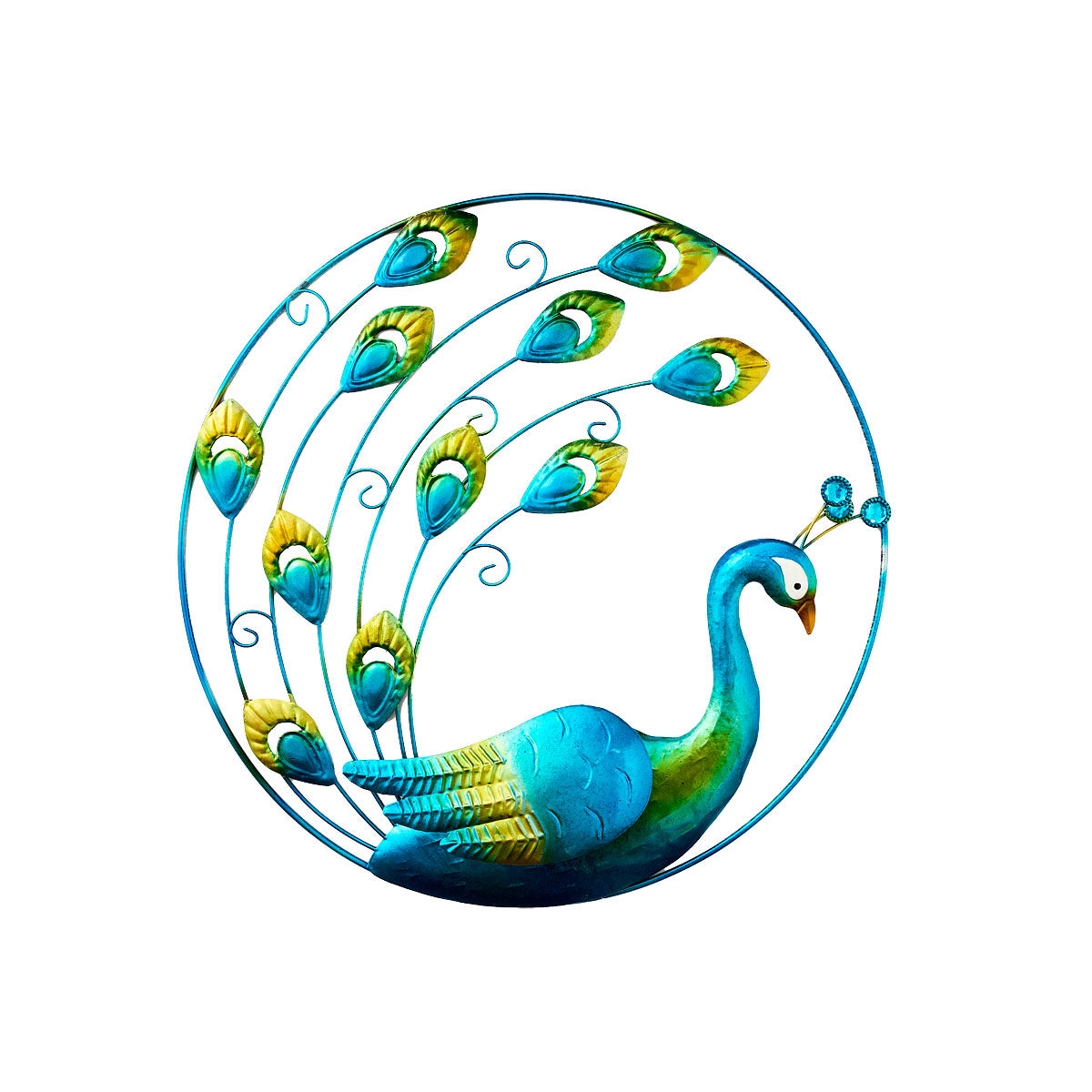 Peacock Metal Garden Wall Art