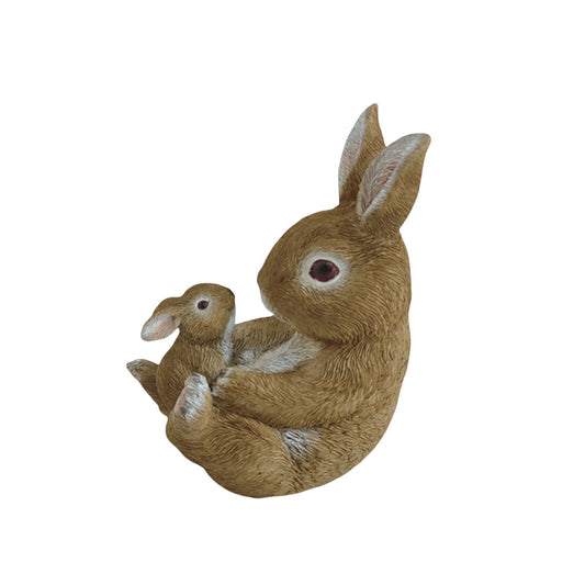 Mother And Baby Rabbit Garden Decor