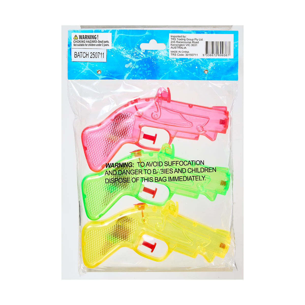 Water Pistols 3pk