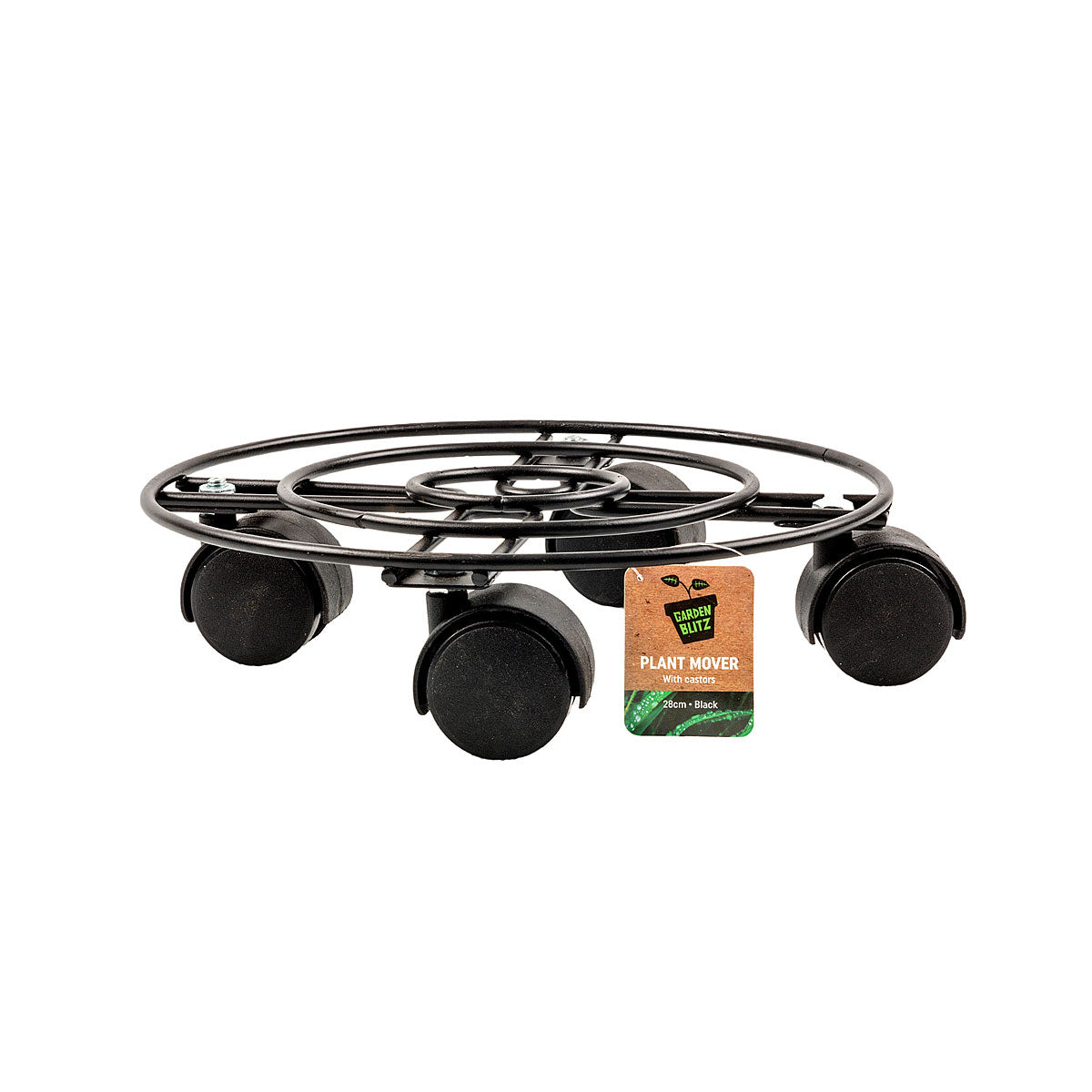Round Plant Mover Black
