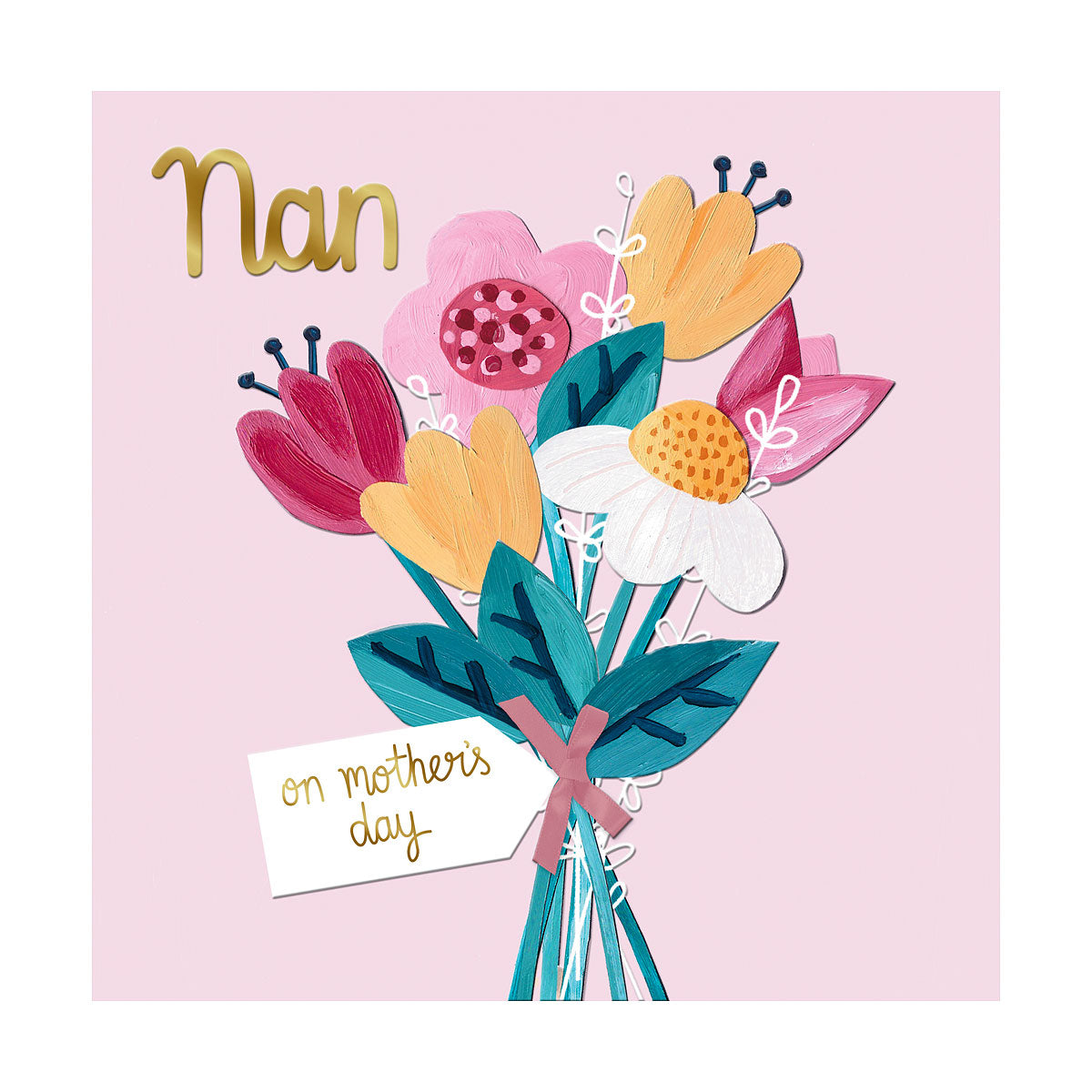 Mother's Day Card Nanna Bunch Of Flowers