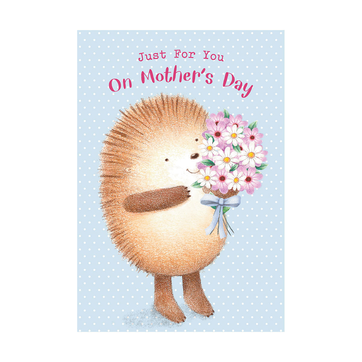 Mother's Day Card Hedgy With  Flowers