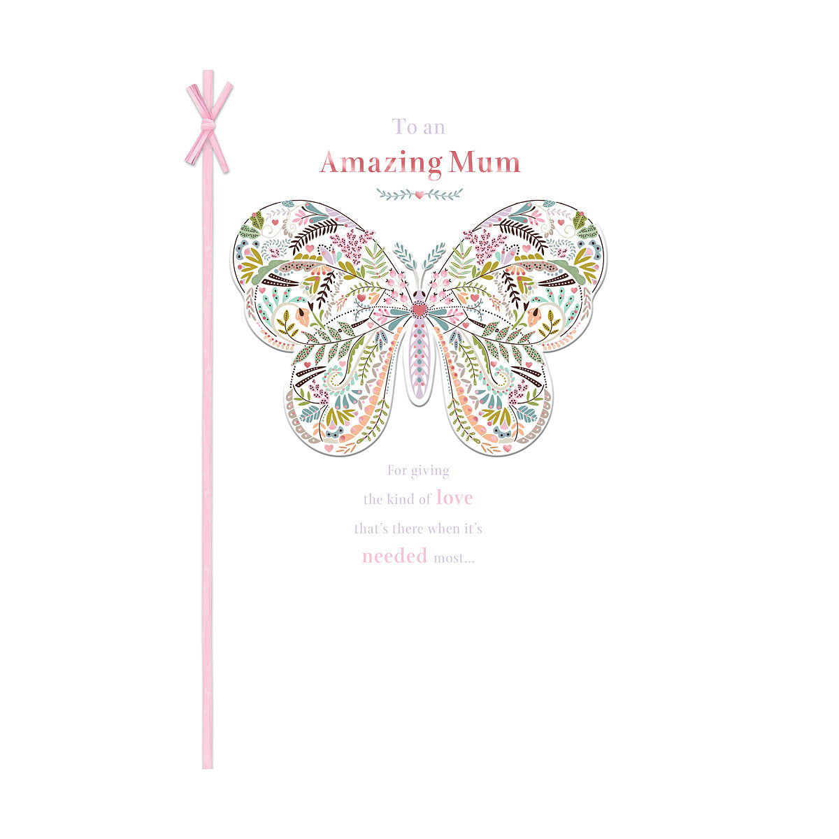 Mother's Day Card Open Butterfly