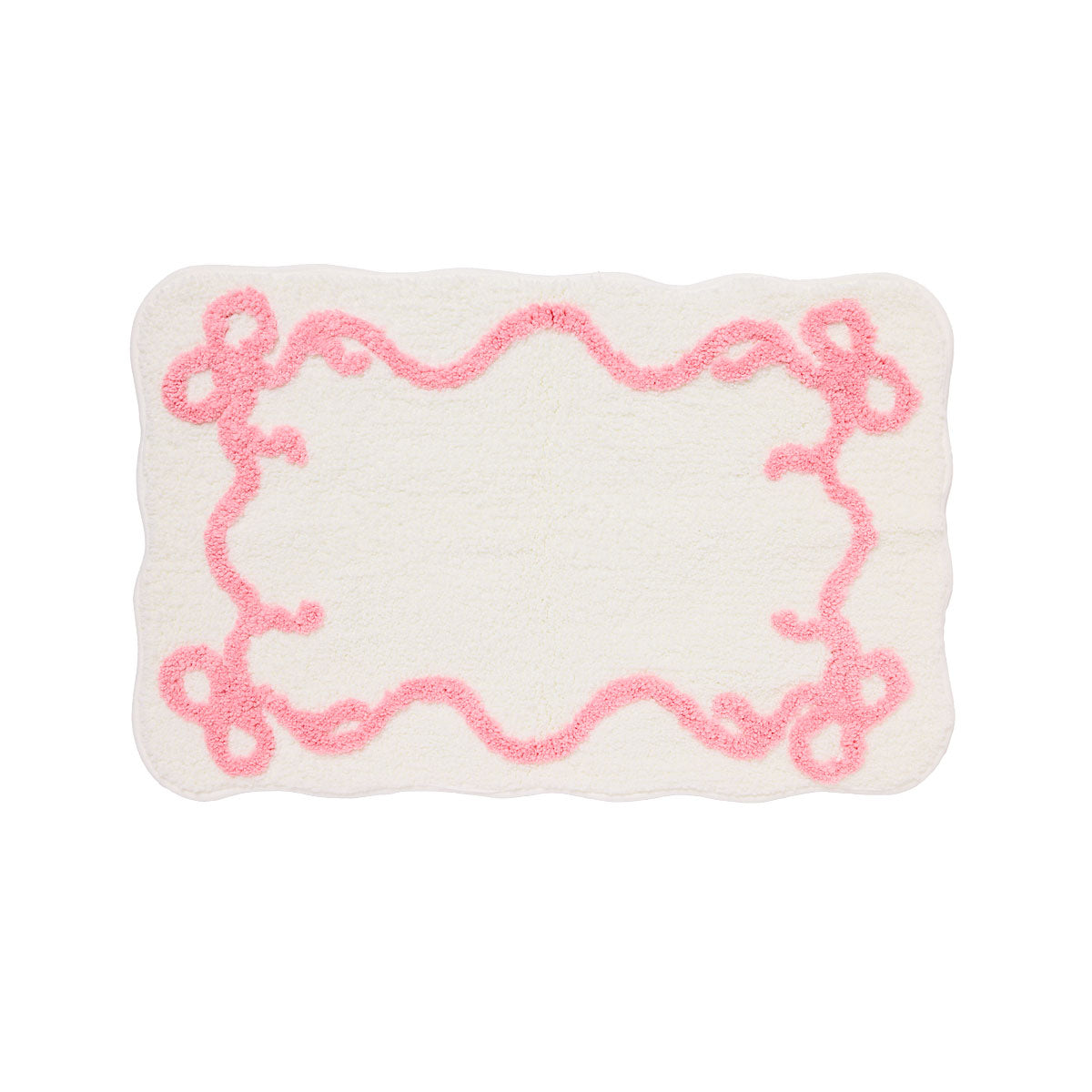 Bow Bath Mat Pink/Blue 45x70cm