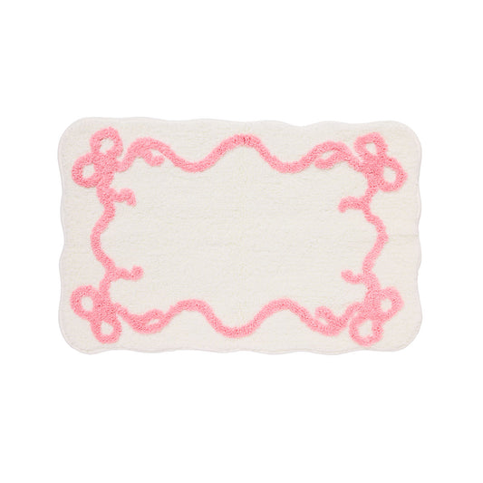 Bow Bath Mat Pink/Blue 45x70cm