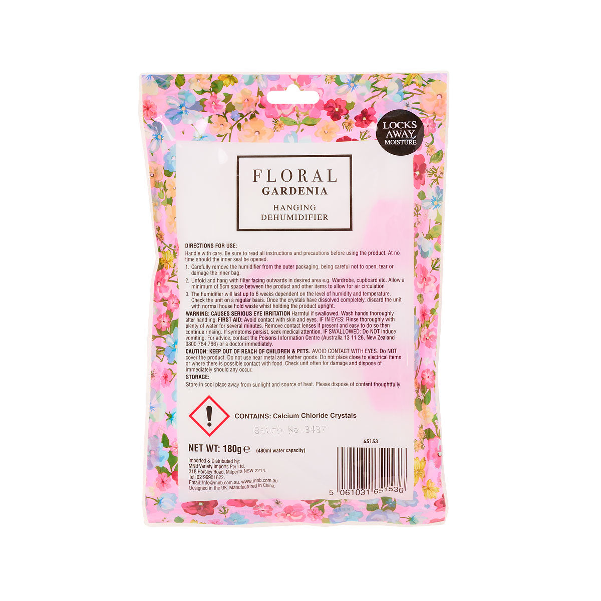 Floral Hanging Dehumidifier Gardenia 180g