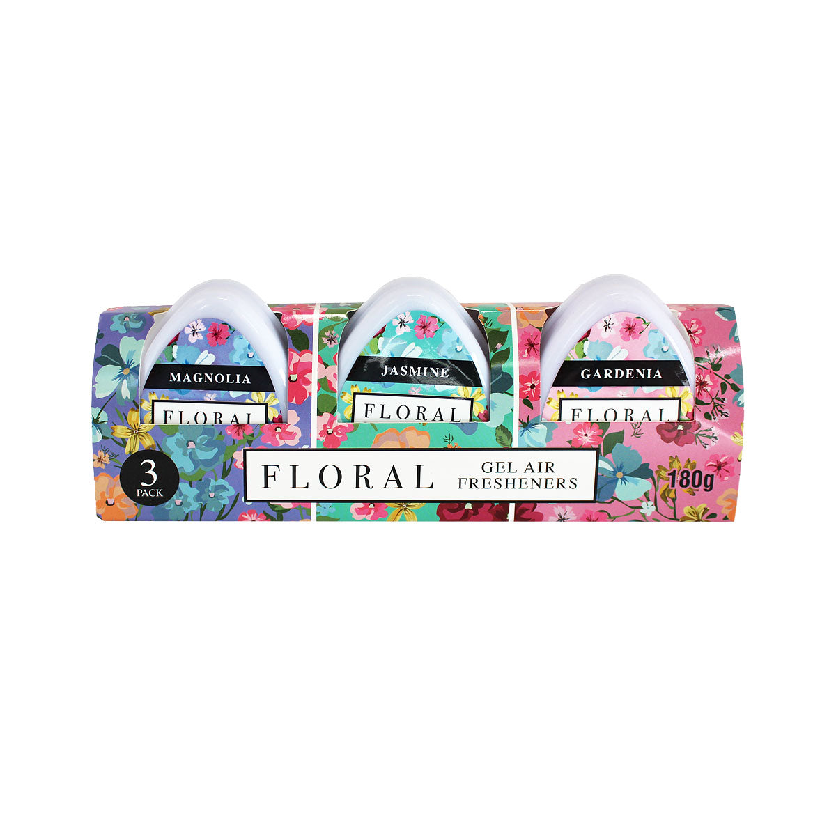Floral Gel Air Freshener Mini 3pk Assorted