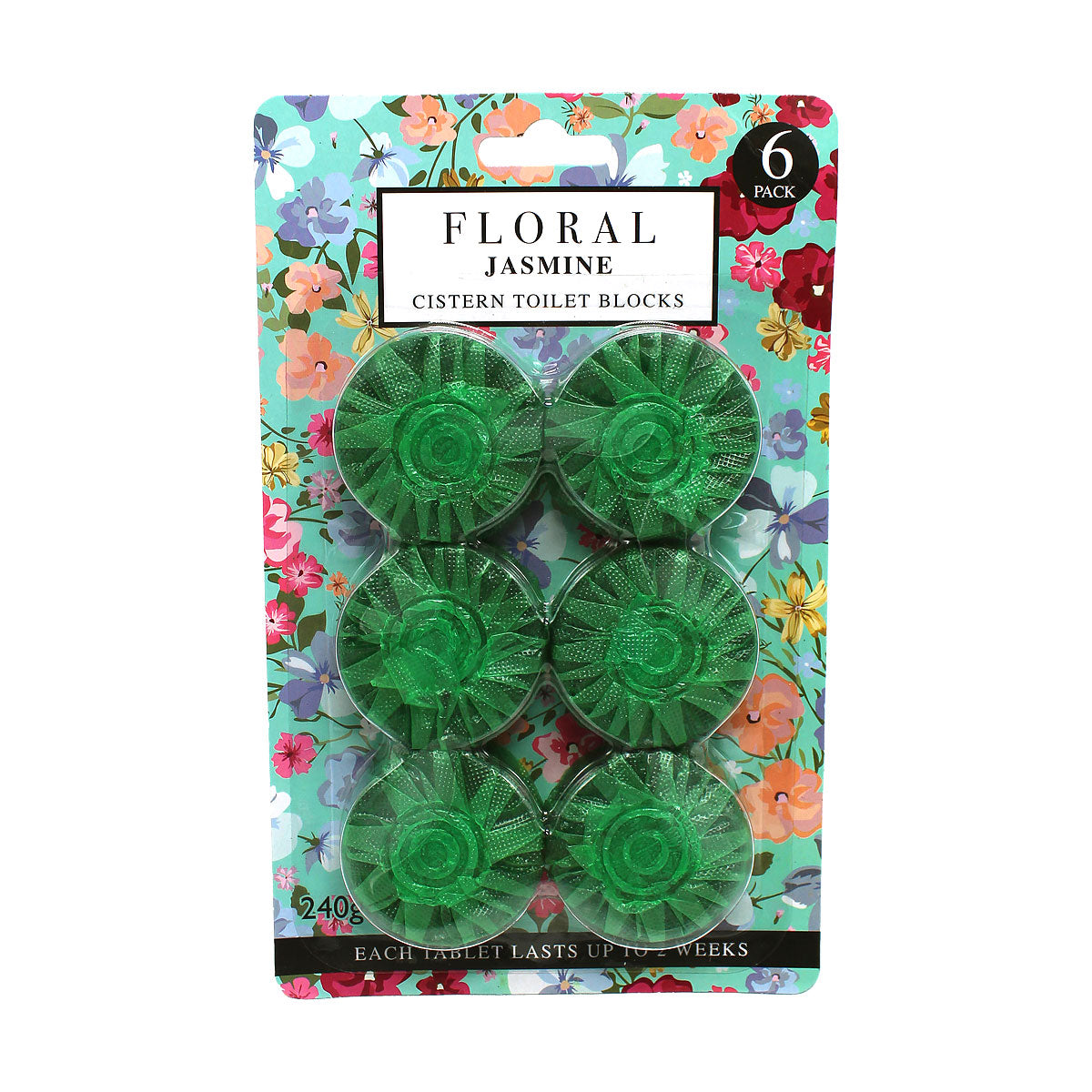 Floral Cistern Toilet Block Jasmine 6pk