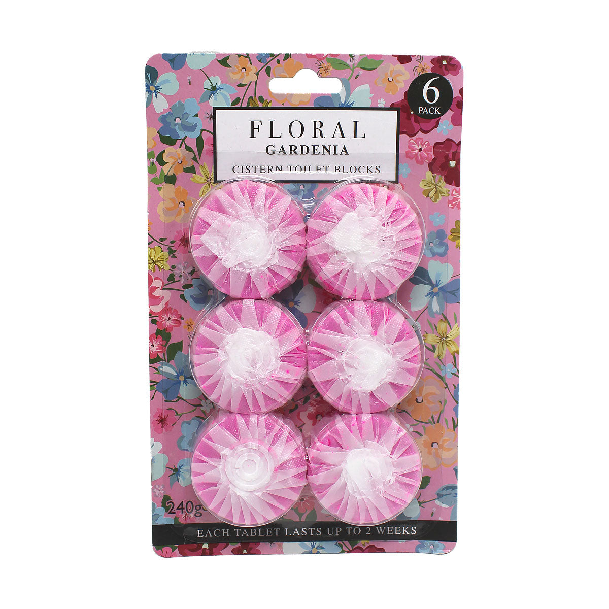 Floral Cistern Toilet Block Gardenia 6pk