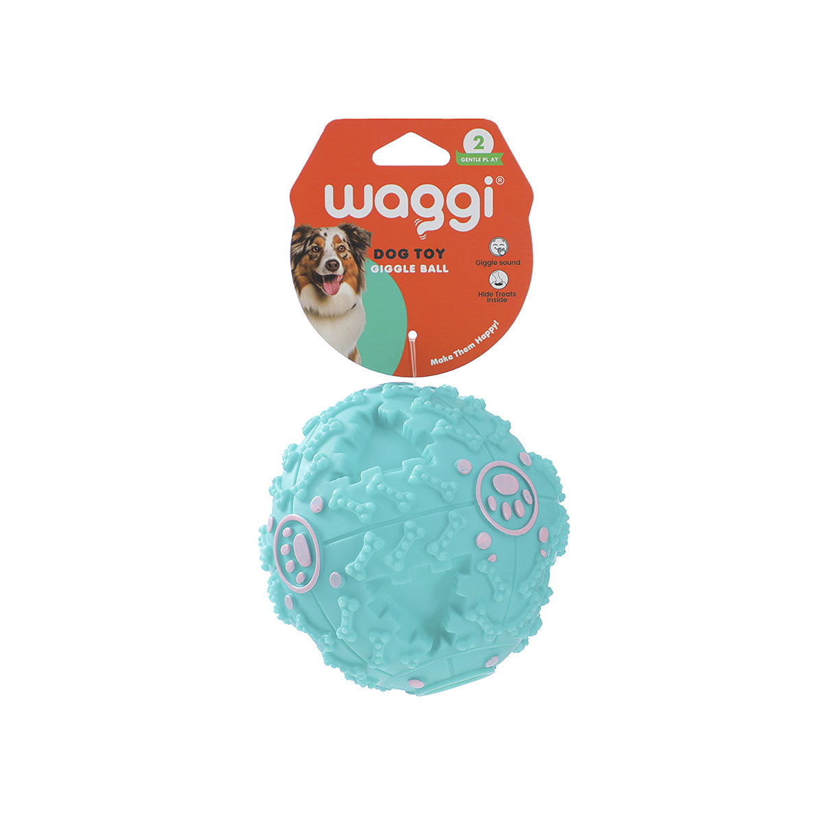 Waggi Giggle Treat Ball Assorted