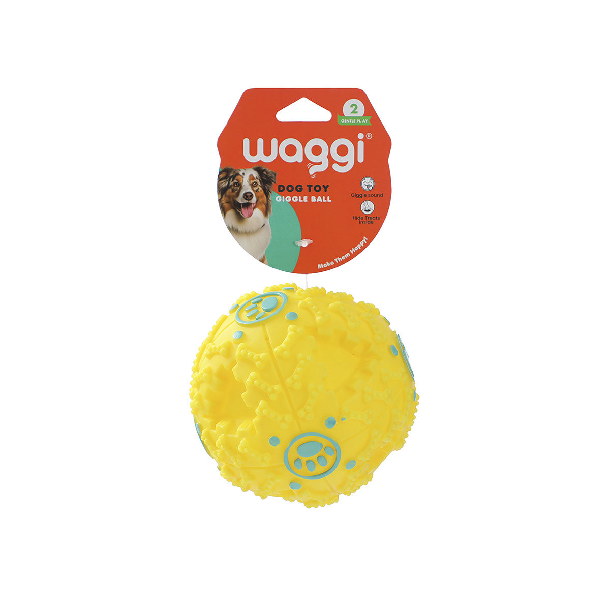 Waggi Giggle Treat Ball Assorted