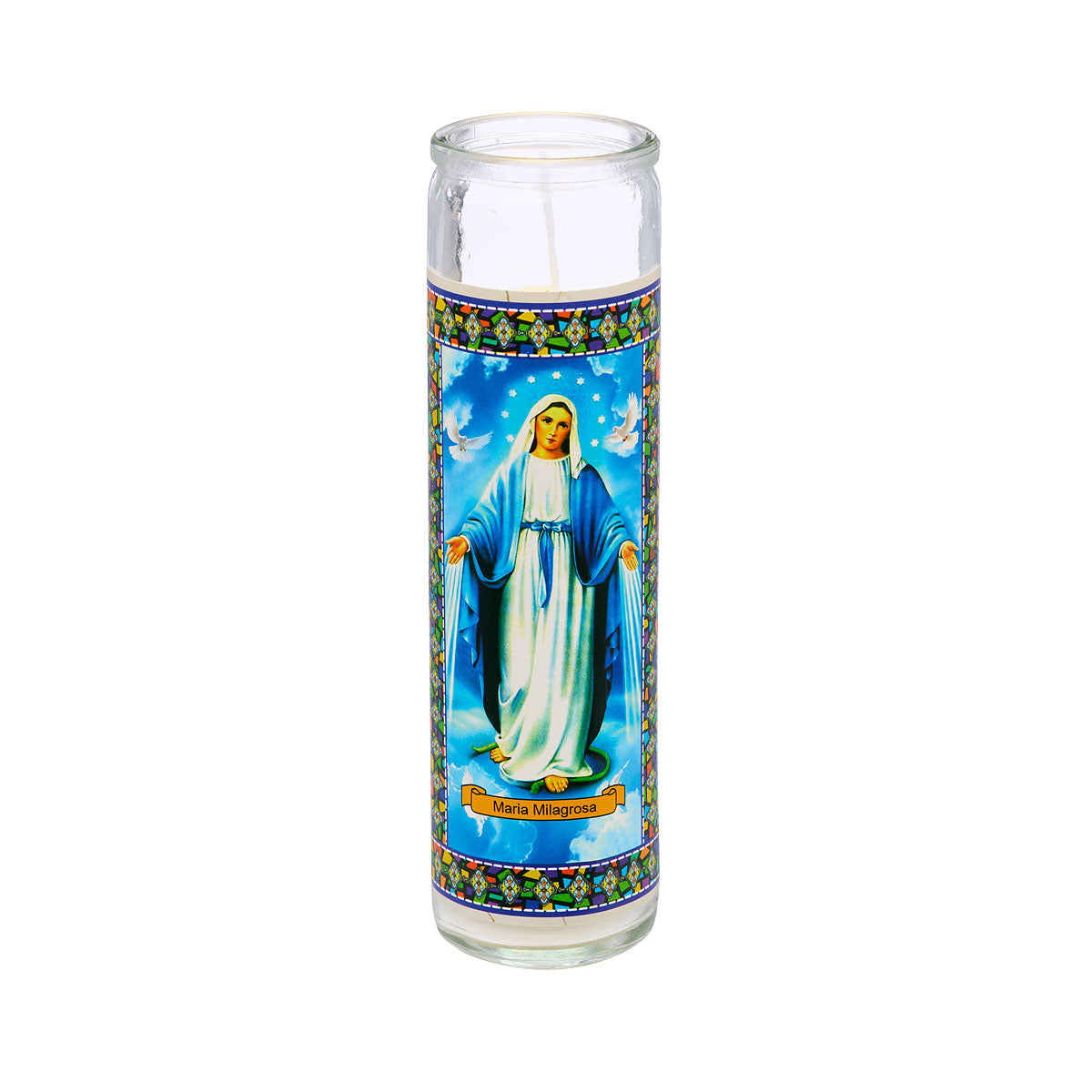 Christmas Holy Candle Tall Assorted