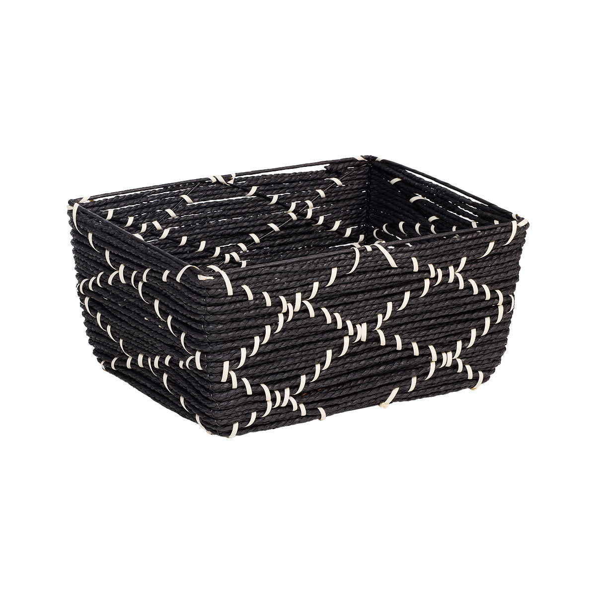 Paper/PP Diamond Weave Basket