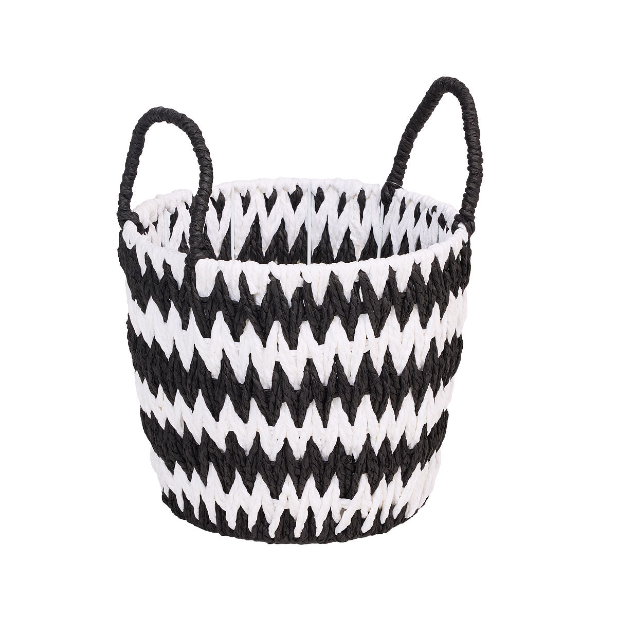 Striped Round PP Basket Small