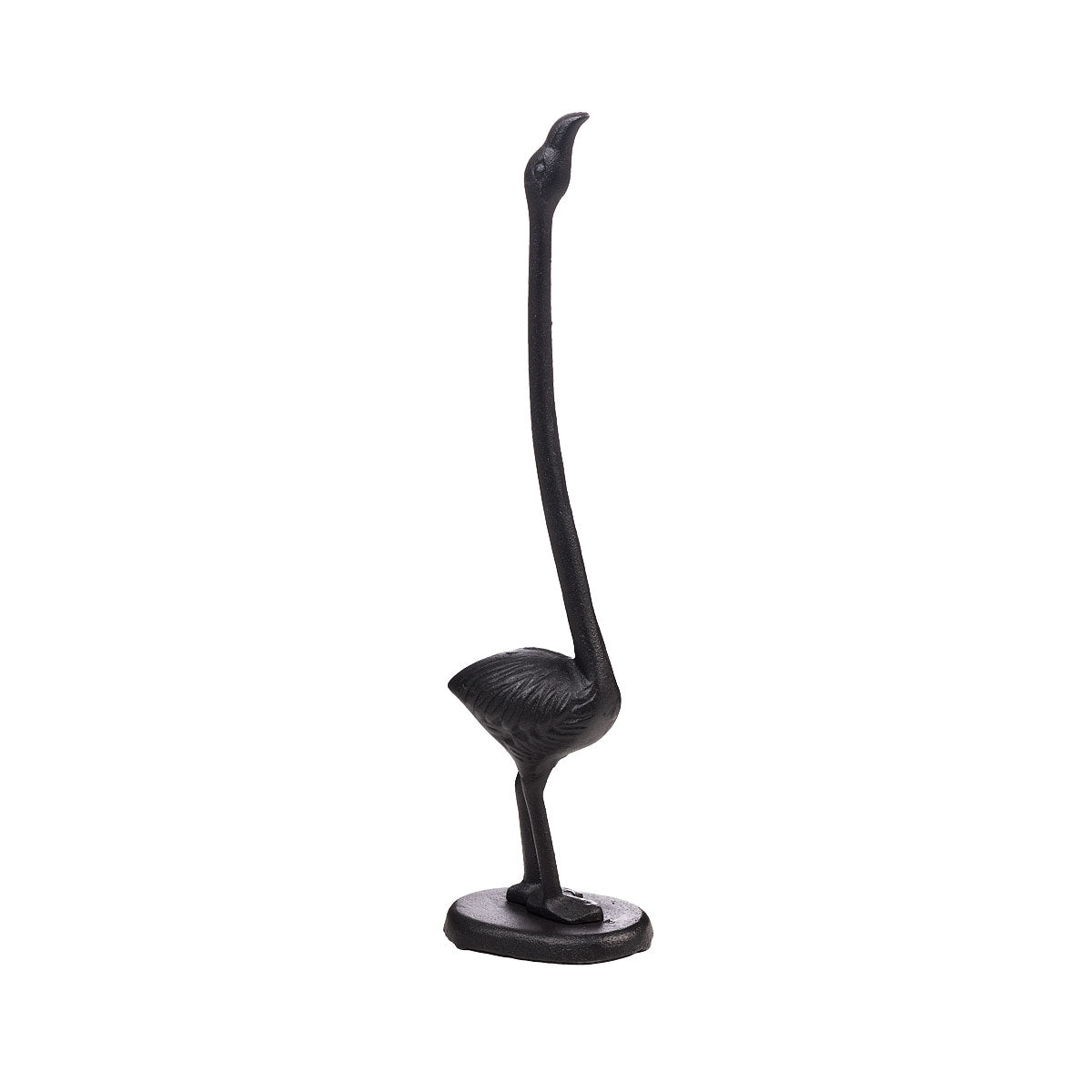 Flamingo Toilet Roll Holder Black