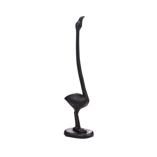 Flamingo Toilet Roll Holder Black