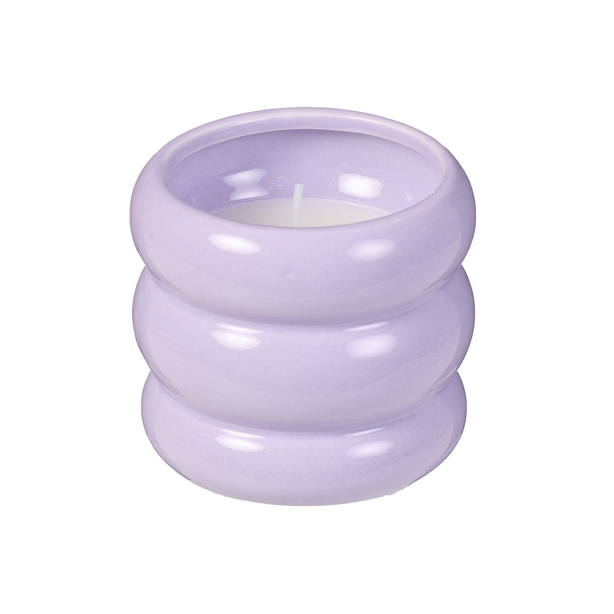 Ribbed Ceramic Candle Assorted
