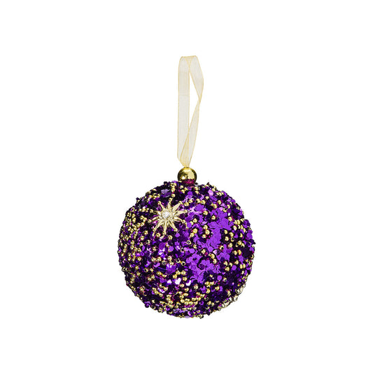 Christmas Bauble Glittered With Star