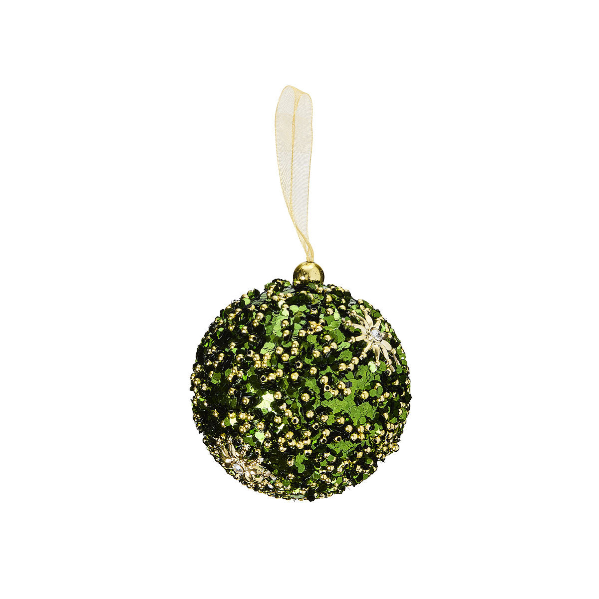 Christmas Bauble Glittered With Star