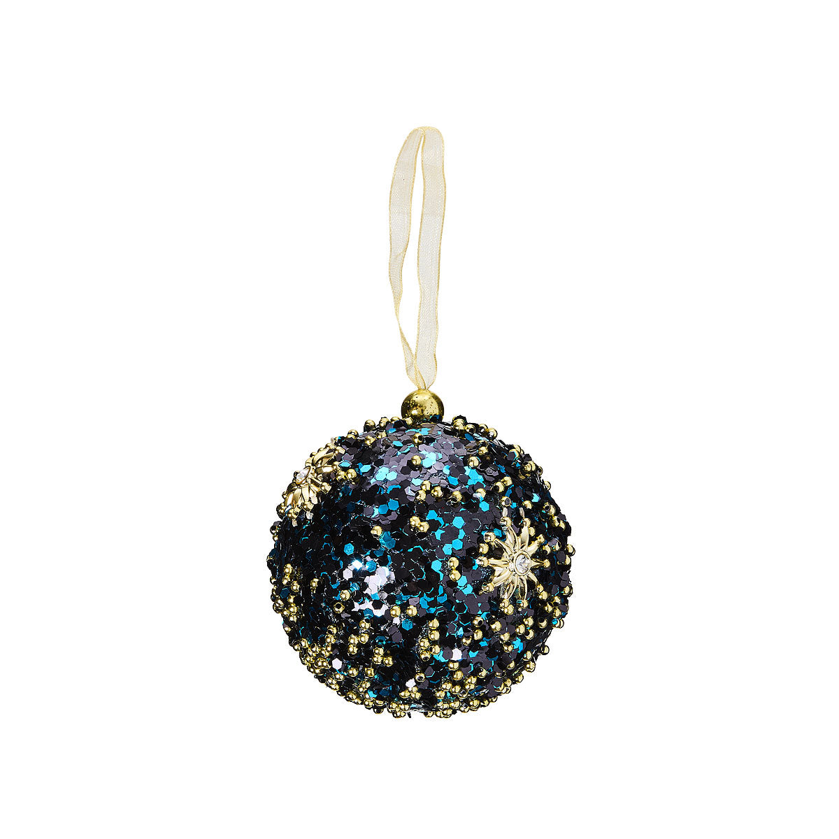 Christmas Bauble Glittered With Star