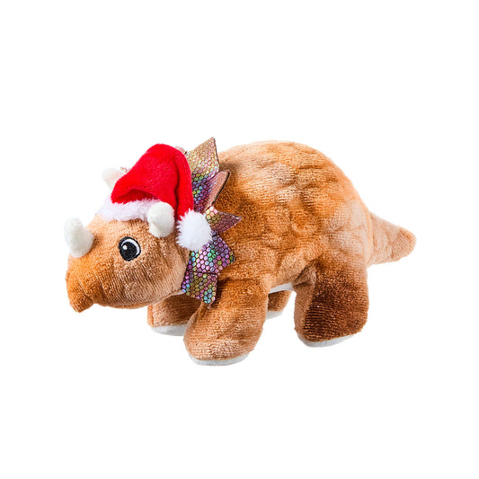 Christmas Plush Dinosaur With Hat