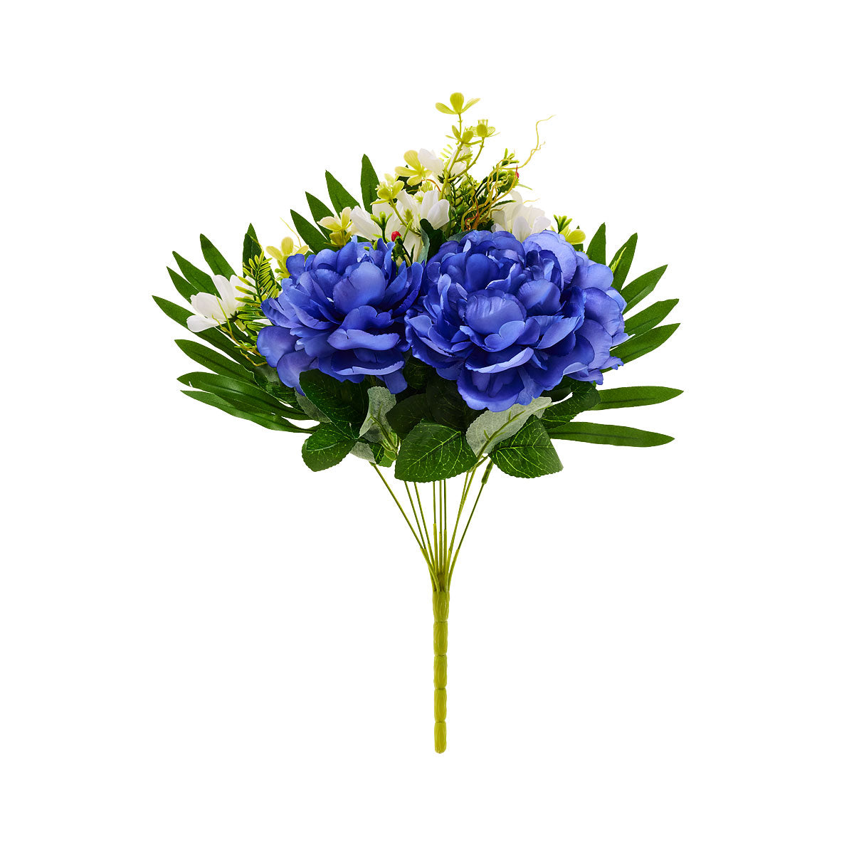 Faux Bunch Mixed Floral Palm Pink/Blue