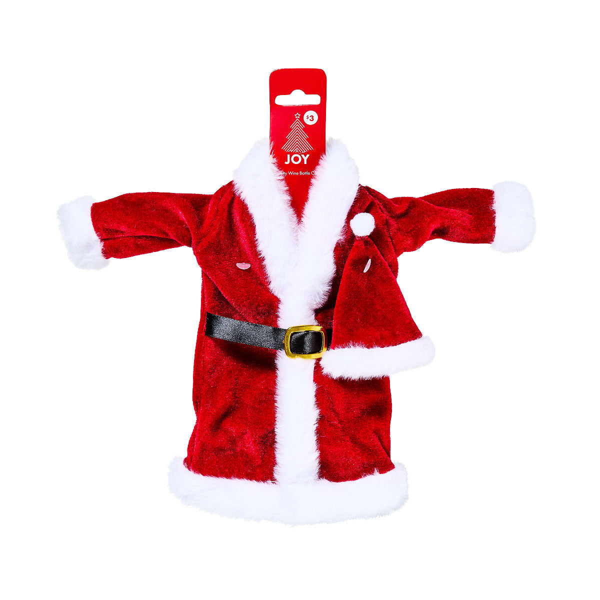 Christmas Wine Bottle Santa Suit Cover
