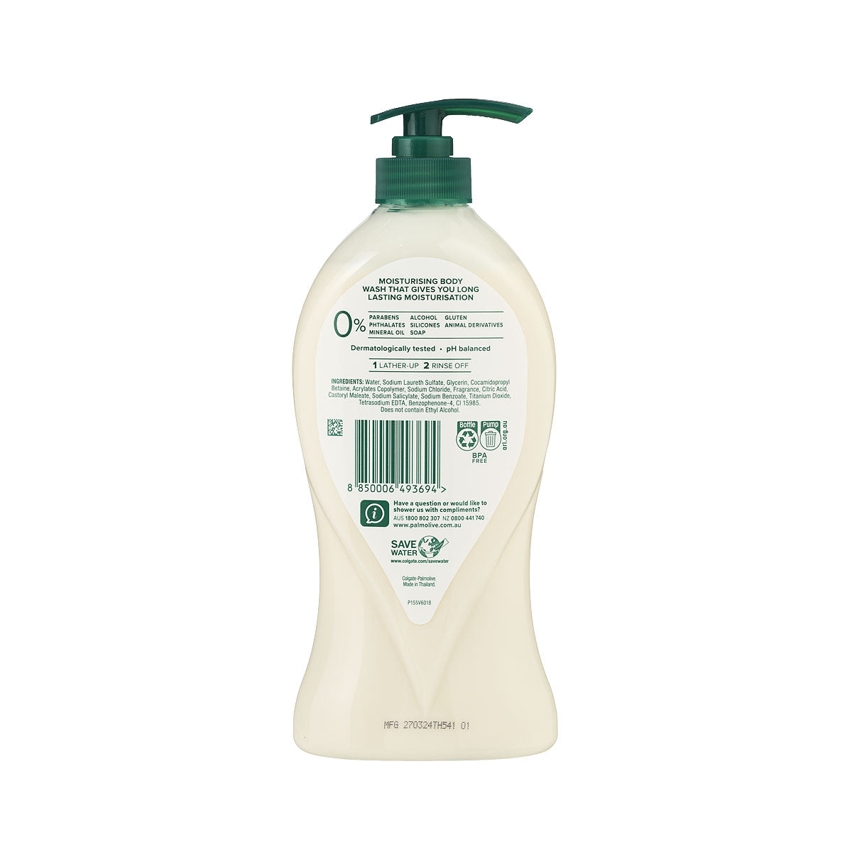 Palmolive Body Wash Vanilla 750mL