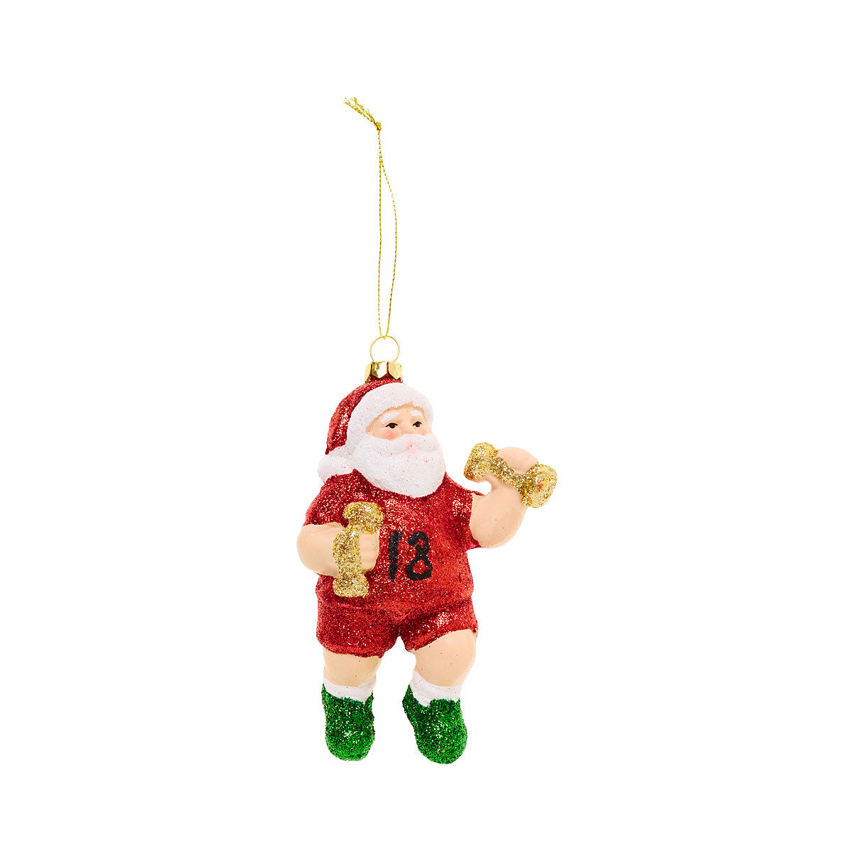 Christmas Tree Decoration Santa Glitter Sport