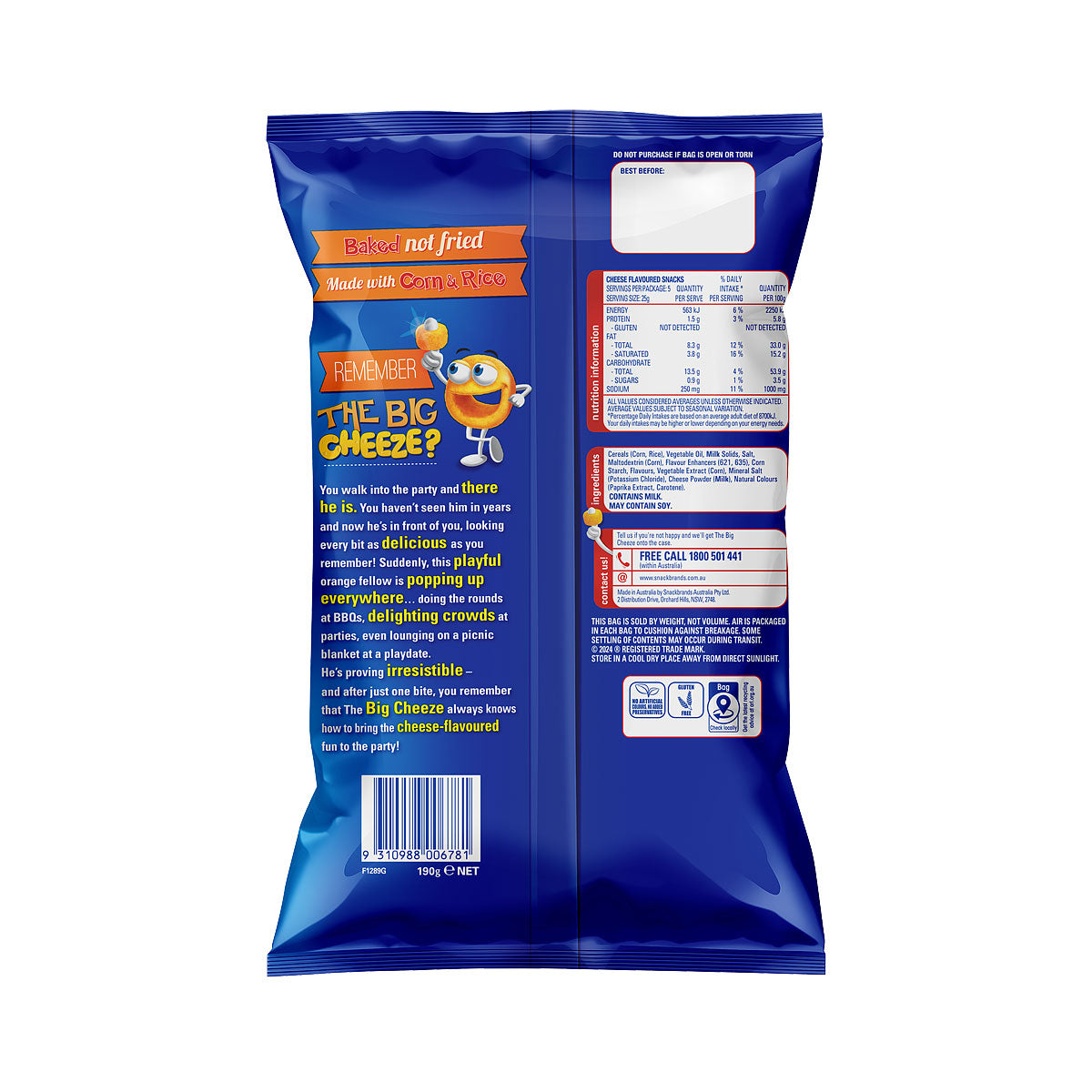 Cheezels Party Pack 190g