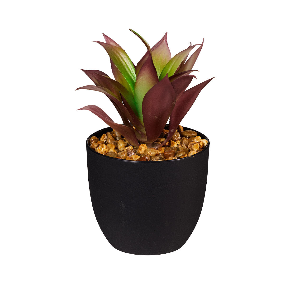 Mini Faux Succulent I Black Pot