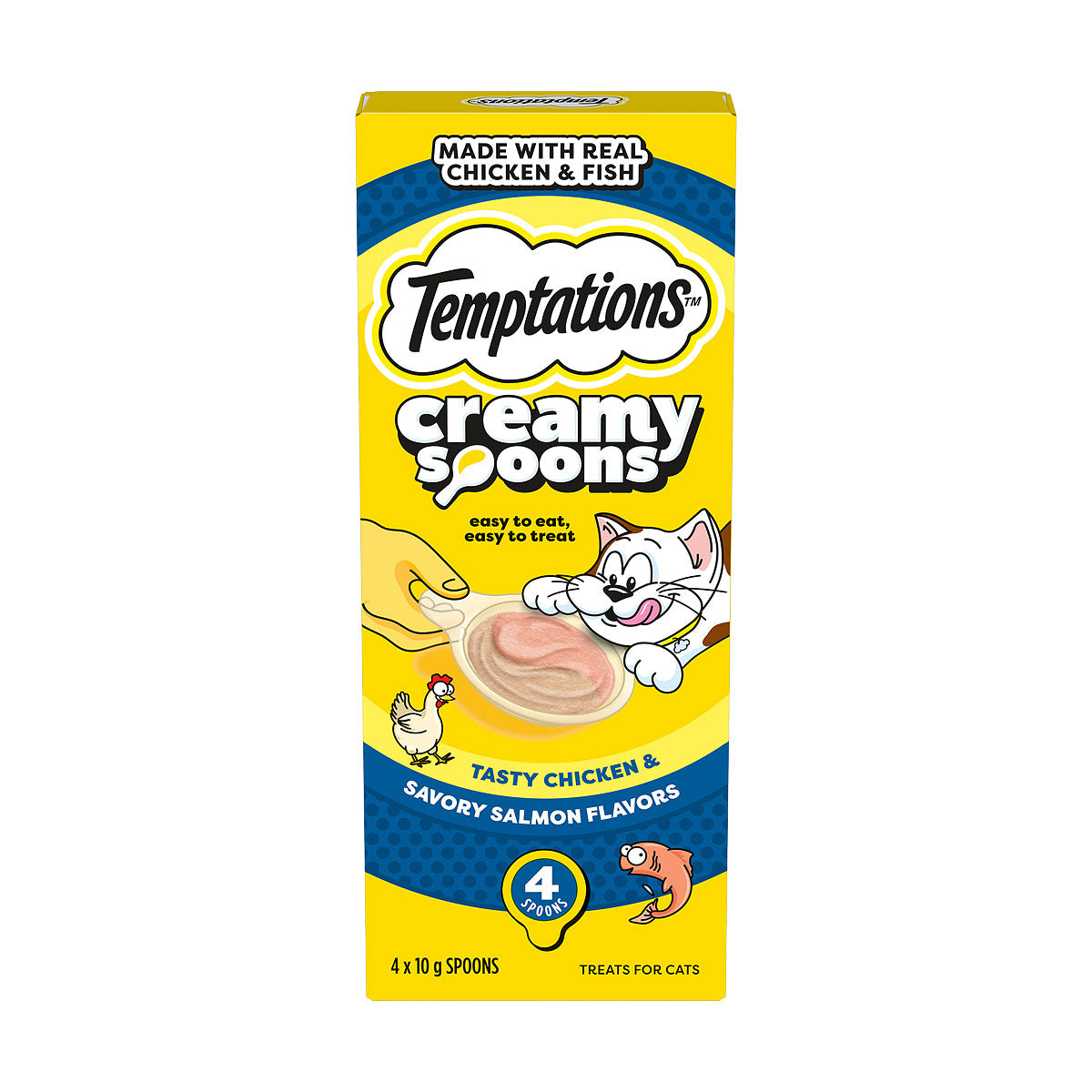 Temptations Chicken & Salmon 4x10g