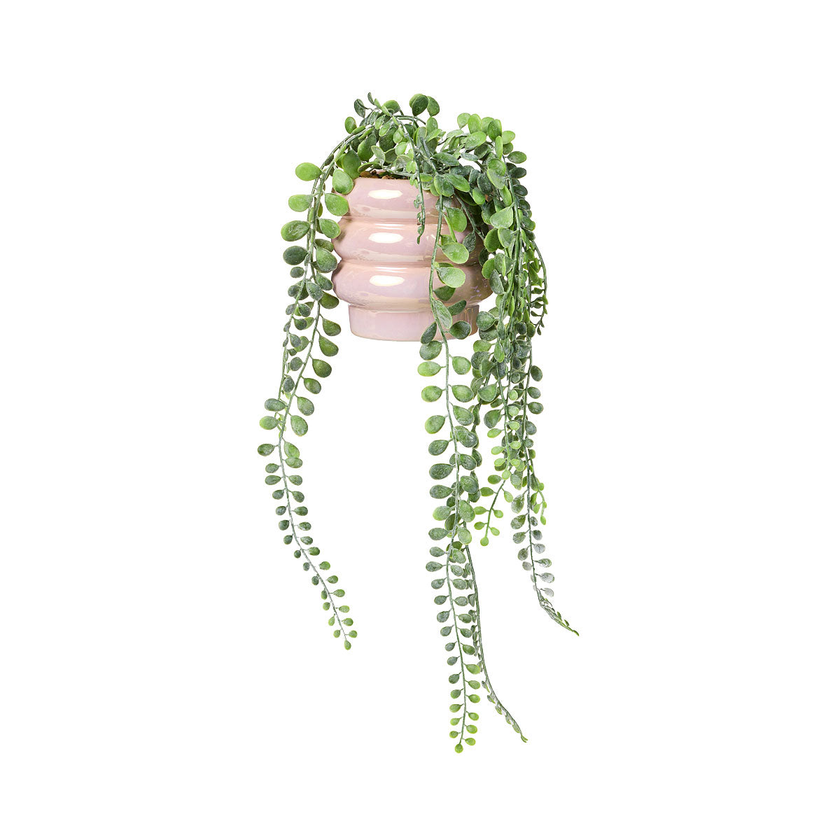 Faux Greenery in Tubular Pot