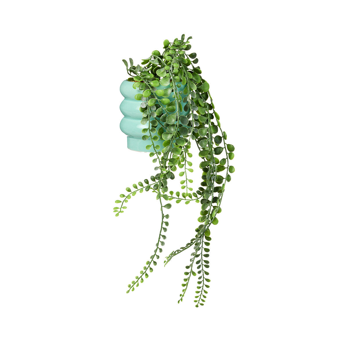 Faux Greenery in Tubular Pot