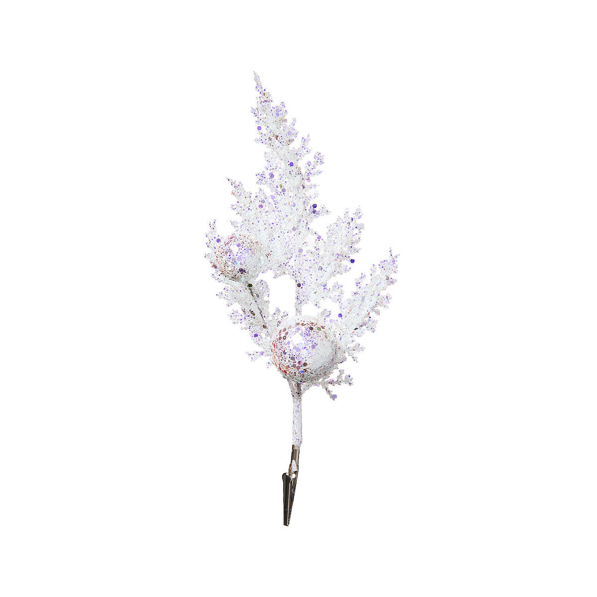 Christmas Glittered Iridescent Clip